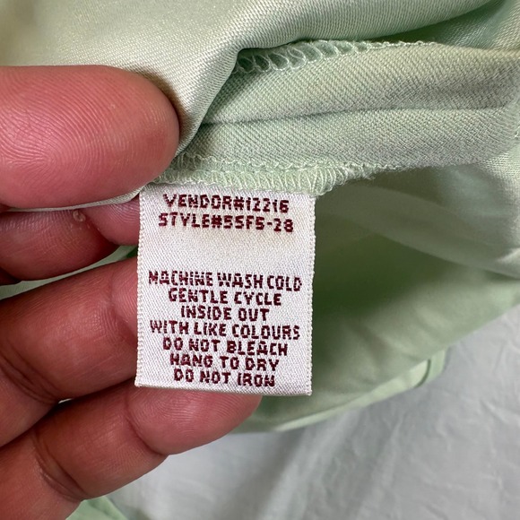 VTG Northern Reflections Green Floral Embroidered Button Up Shirt Women‎ M M - Picture 5 of 5